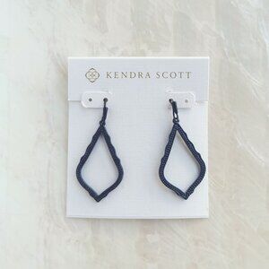 Kendra Scott • Sophia Navy Gunmetal Drop Earrings